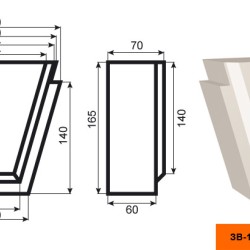 Замок  ЗВ-165/1 (165*70*180мм)