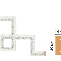 Декоративный угловой элемент DECOMASTER 157-3-20 (300*300мм)